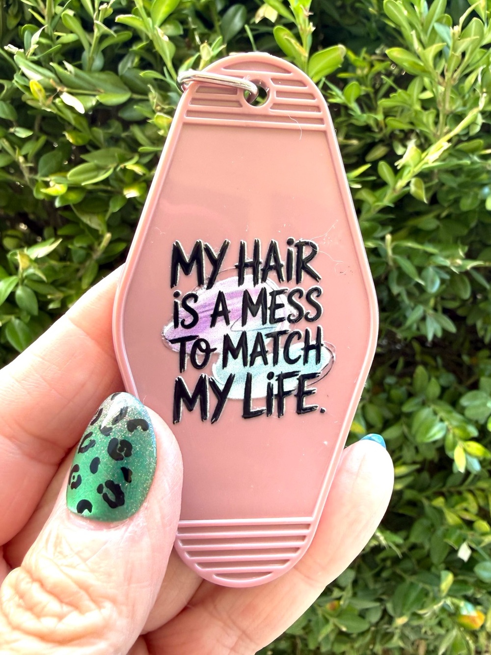 Vintage style motel key keychain humorous funny sarcastic gift idea